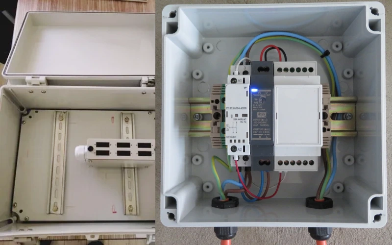 din rail enclosure with terminals manufacture