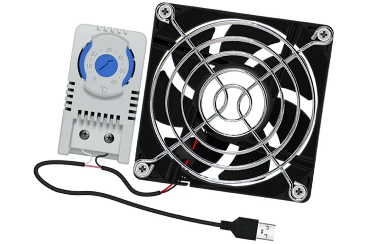 electrical cabinet fan with thermostat