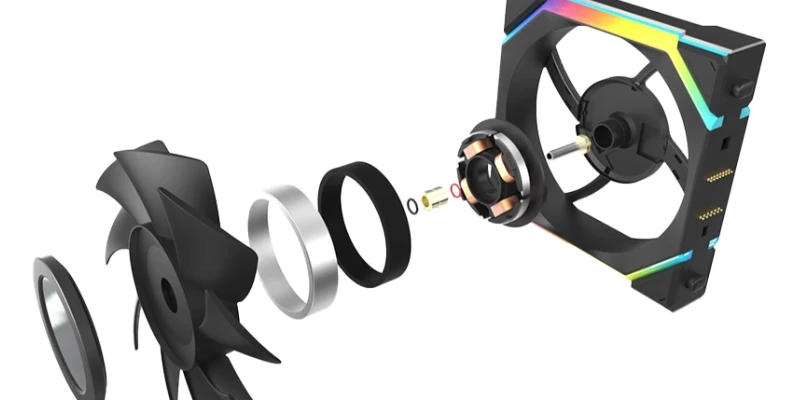 high quality bearings for longevity cooling fan