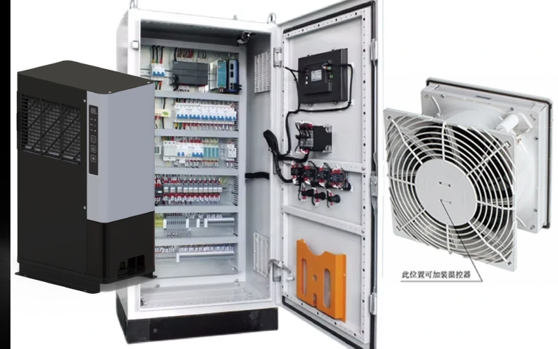 control heat from electronics in cabinet