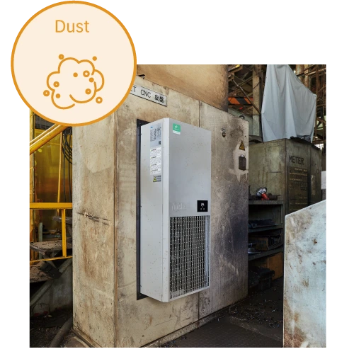 electrical panel air conditioning units dust