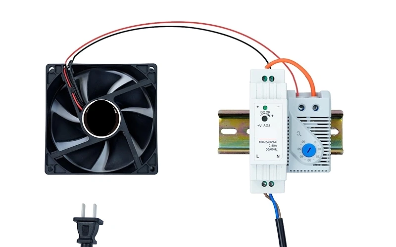 how to control cabinet fan speed