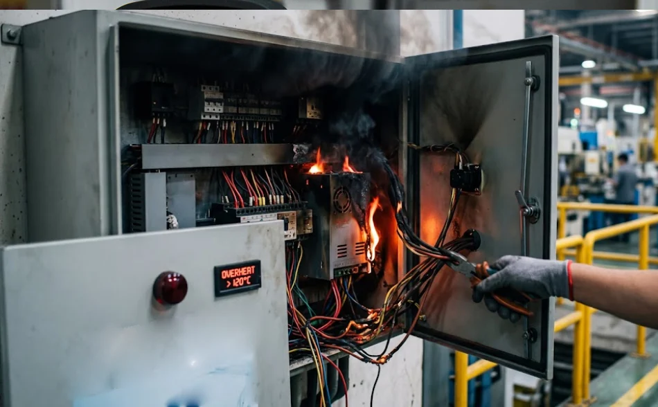 risks and consequences of electrical cabinet overheating