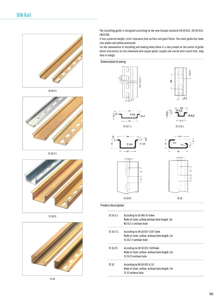 steel din rail manufacture