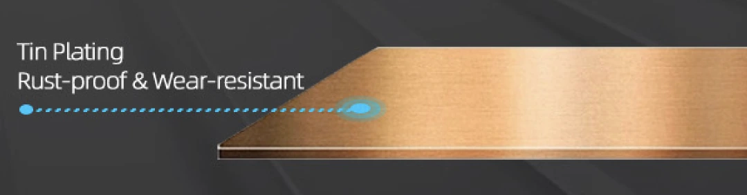 tin plating rust proof & wear resistant