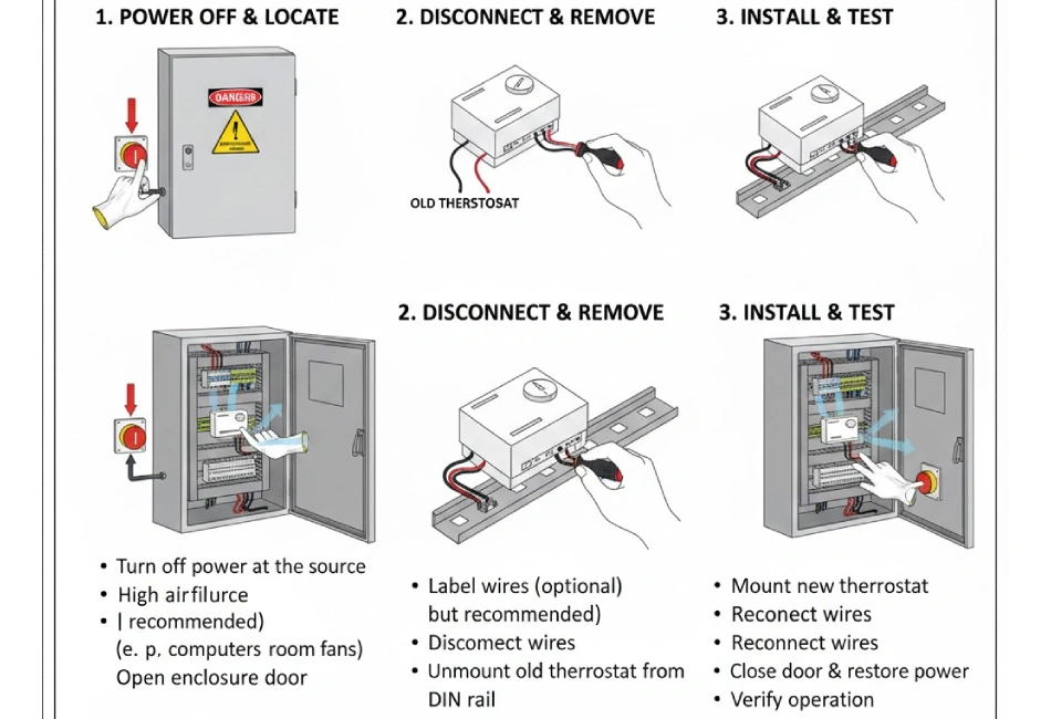 how to replace a thermostat