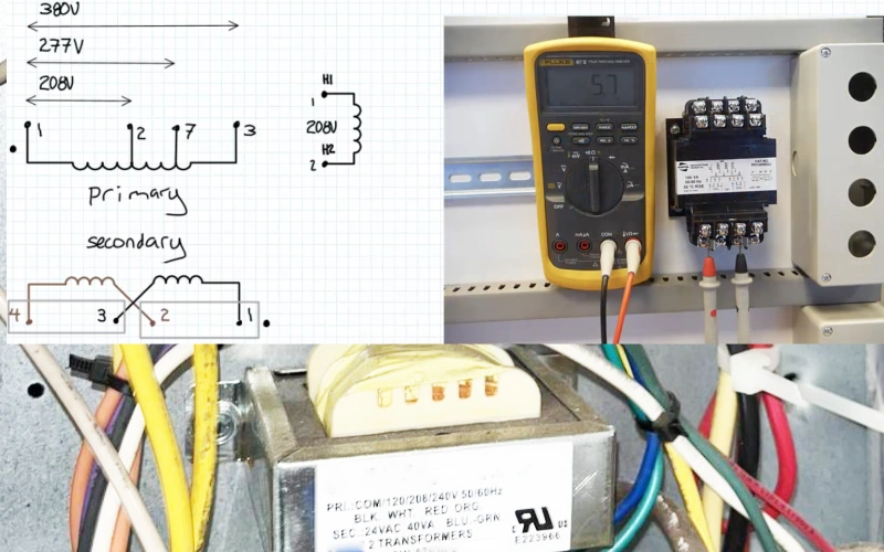 how to wire a control transformer