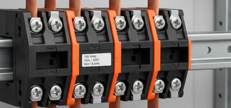 din rail terminal blocks 100 amp