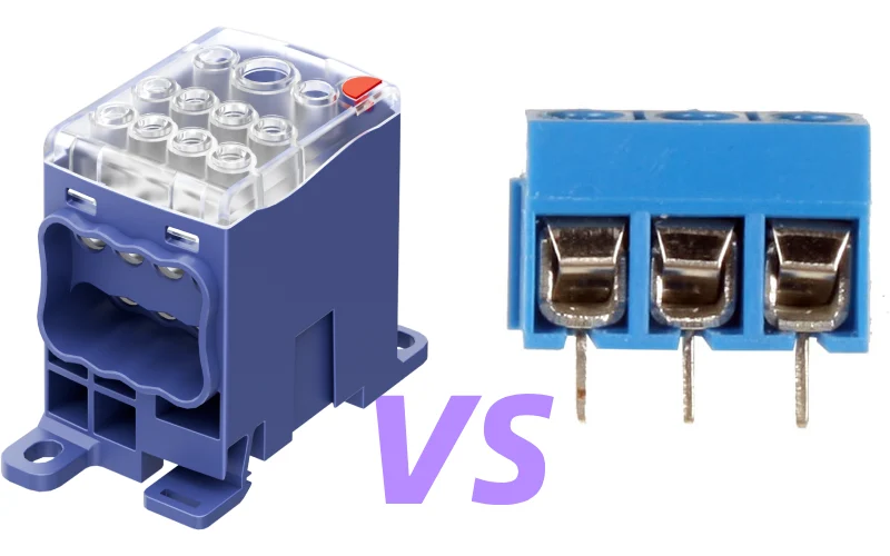 din rail terminal blocks vs pcb terminal blocks