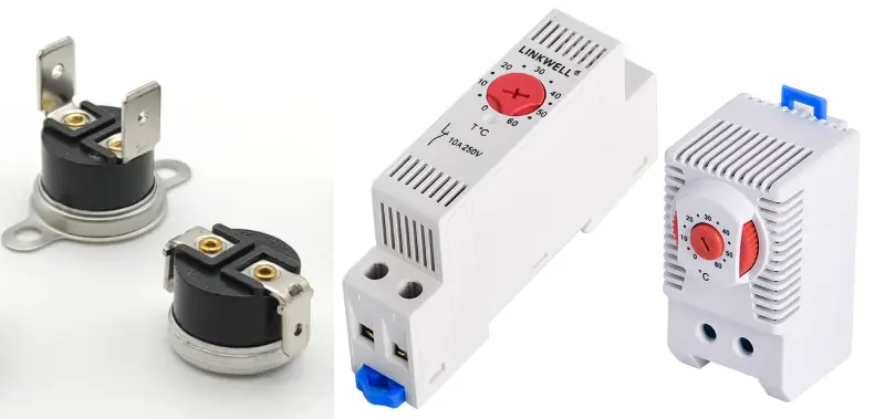 fixed vs adjustable bimetal thermostat