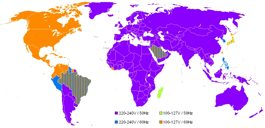 what is the voltage in usa