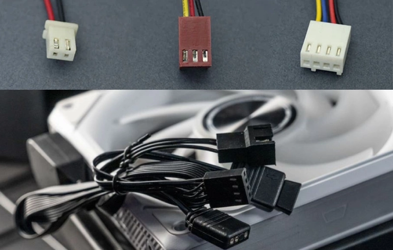 what's the difference between 2 pin, 3 pin and 4 pin cooling fan