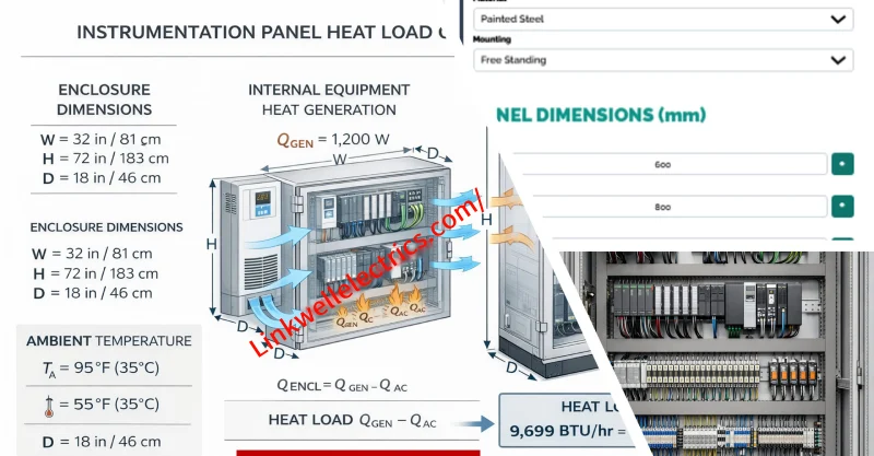 calculate heat load for electrical cabinet