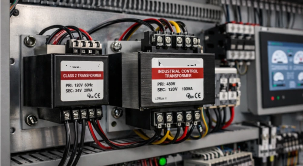 control transformer sizing for 480v to 120v industrial panels